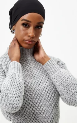 Buy 💯 MODESTWIST Greay Long Sleeve Maxi Knitted 👗 Dress 😍 -Alie Street Shop 025 3 copy