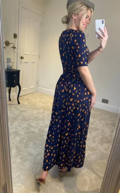 Hot Sale 🧨 Jolie Moi Josie Animal Print Maxi 👗 Dress, Navy Animal 👍 -Alie Street Shop 10 11 2022 at 09.03.14 Sasha Joliemoi 12