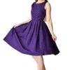 Outlet π― Dolly And Dotty Annie Polka Dot Swing π Dress In Purple/Black β€οΈ 2 Outlet π― Dolly And Dotty Annie Polka Dot Swing π Dress In Purple/Black β€οΈ -Alie Street Shop 2000 s905purblapolk 4
