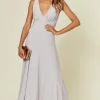 Outlet 🥰 Revie London Lana Dove Grey Maxi Bridesmaid 👗 Dress 👍 -Alie Street Shop 2019 07 31 Susie Dom RevieLondon61340