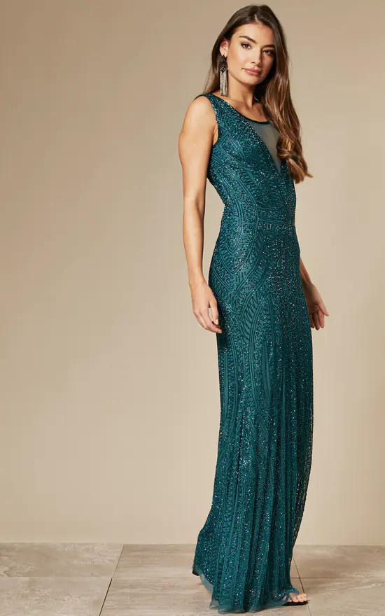 Budget βοΈ ANGELEYE Embellished Maxi π Dress In Emerald Green π 5 Budget βοΈ ANGELEYE Embellished Maxi π Dress In Emerald Green π - Image 3