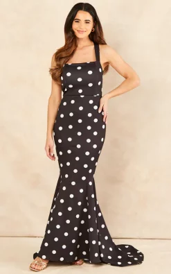 Best reviews of ❤️ B Of London Ava Cross Back Fishtail Maxi 👗 Dress In Polka Dot 🌟 -Alie Street Shop 2020 03 03 Jen Naomi BofLondon8254