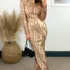 Best Sale ❤️ Nazz Collection Trinity Luxe Rose Gold Sequin Tree Effect Illusion Maxi 👗 Dress ✨ -Alie Street Shop 2020 11 23 naomi nazz1