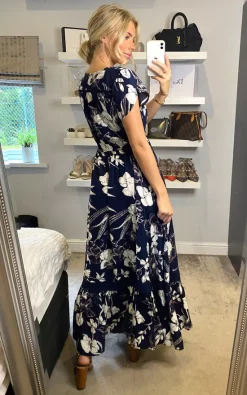 Best deal 🔥 Izabel London Navy Tropical Button Front Maxi 👗 Dress 👏 -Alie Street Shop 2021 08 23 sasha izabel 27 08 2021 14 28 37