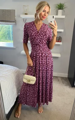 Best Sale 🥰 JOLIE MOI Molly Jersey Maxi 👗 Dress In Abstract Multi 🌟 -Alie Street Shop 2022 03 22 Sasha JolieMoi22