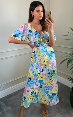 Discount π D.Anna V Neck Maxi π Dress With Frill Detail In Multicolour Floral Print π₯° 7 Discount π D.Anna V Neck Maxi π Dress With Frill Detail In Multicolour Floral Print π₯° -Alie Street Shop 2022 04 22 Naomi Danna21