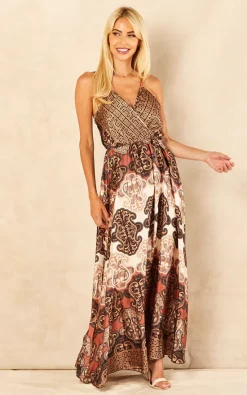 Coupon ⌛ Blue Vanilla Dakota Crossover Border Print 👗 Dress ❤️ -Alie Street Shop 2022 07 12 Jen Amy BlueVanilla54382