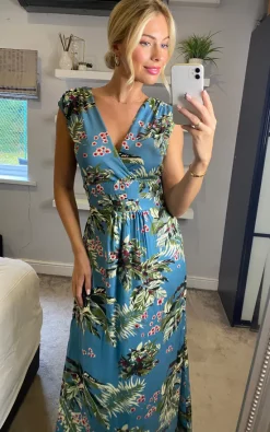 Buy ✨ Ruby Rocks Martini Maxi 👗 Dress Tropical Spring Blue 😍 -Alie Street Shop 2022 08 02Sasha RubyRocks4