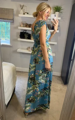 Buy ✨ Ruby Rocks Martini Maxi 👗 Dress Tropical Spring Blue 😍 -Alie Street Shop 2022 08 02Sasha RubyRocks6