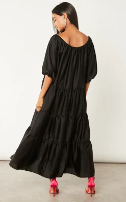 Best reviews of 🥰 Blue Vanilla Satin Layered Round Neck Maxi 👗 Dress ✔️ -Alie Street Shop 2022 10 18 Jen Julia BlueVanilla9633