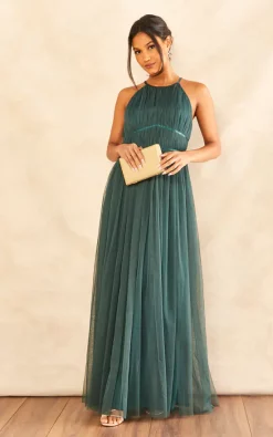 Flash Sale 🥰 Anaya With Love Recycled Emerald Halter Neck Maxi 👗 Dress ✨ -Alie Street Shop 2022 11 08 Jen Julia Anaya14696