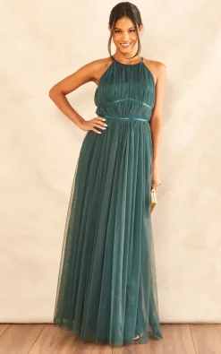 Flash Sale 🥰 Anaya With Love Recycled Emerald Halter Neck Maxi 👗 Dress ✨ -Alie Street Shop 2022 11 08 Jen Julia Anaya14698