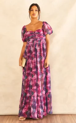 Best Pirce 🥰 Anaya With Love Recycled Watercolour Bardot Maxi 👗 Dress 😍 -Alie Street Shop 2022 11 08 Jen Julia Anaya14726