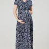Best Sale β¨ Happy Mama Maternity Nursing Maxi Wrap π Dress In Navy With Pattern π 2 Best Sale β¨ Happy Mama Maternity Nursing Maxi Wrap π Dress In Navy With Pattern π -Alie Street Shop 599 NVBP Maternity Nursing Maxi Dress 1