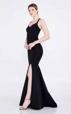 Best deal 💯 Lucky Miami Luxury Beads Embellished Sleeveless Front Split Maxi 👗 Dress In Black 🧨 -Alie Street Shop 8032301533477 3