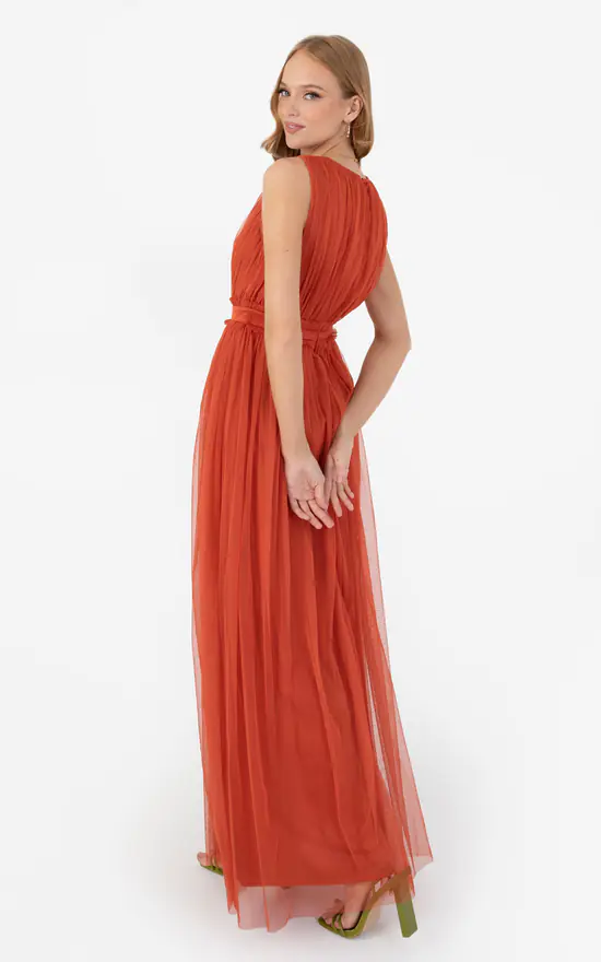 Best Sale π Anaya With Love Recycled Cinnamon Tulle Maxi π Dress π 5 Best Sale π Anaya With Love Recycled Cinnamon Tulle Maxi π Dress π - Image 3