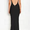 Outlet 😉 Honor Gold Stella Black Open Back Maxi 👗 Dress ❤️