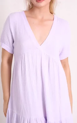 Cheap 🎉 Boutique Store Lilac Cheesecloth V Neck Tiered Maxi 👗 Dress 🎉 -Alie Street Shop Capture01331