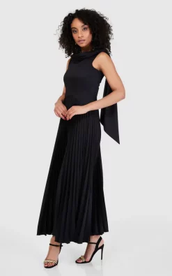 Buy 🎉 Closet London Black Draped Neck Maxi 👗 Dress ⌛ -Alie Street Shop D7993 1724 92479