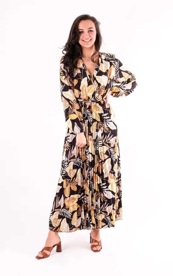 Best reviews of βοΈ Pinstripe Leaf Print V Neck Wrap Maxi In Black π₯° 3 Best reviews of βοΈ Pinstripe Leaf Print V Neck Wrap Maxi In Black π₯°