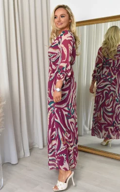 Deals π€© IKRUSH Amanda Printed Maxi π Dress In Mauve β 8 Deals π€© IKRUSH Amanda Printed Maxi π Dress In Mauve β -Alie Street Shop DSC 7411