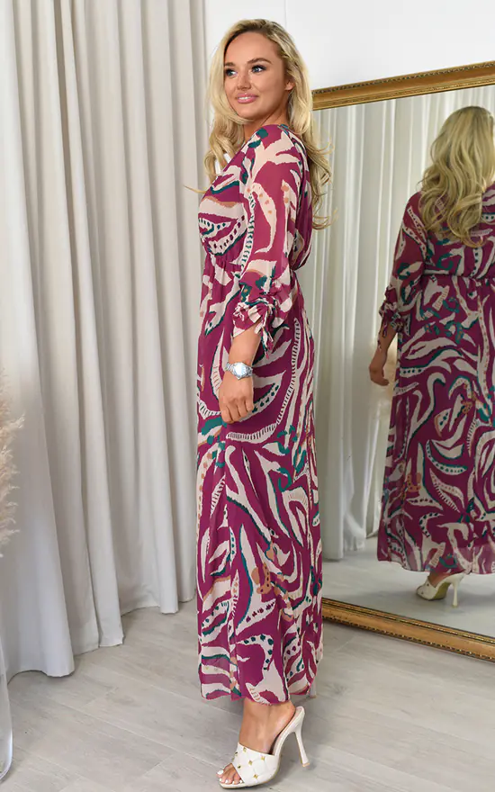 Deals π€© IKRUSH Amanda Printed Maxi π Dress In Mauve β 5 Deals π€© IKRUSH Amanda Printed Maxi π Dress In Mauve β - Image 3