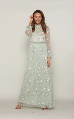 Top 10 💯 Frock & Frill Dianella Navy Floral Embroidered Maxi 👗 Dress 🔔