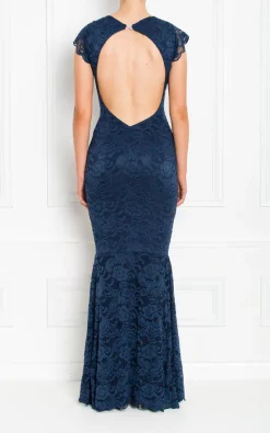 Cheapest 😉 Honor Gold Faye Navy Lace Maxi 👗 Dress 💯 -Alie Street Shop FAYE MAXI NAVY BACK