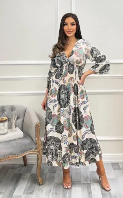 Discount π― IKRUSH Jazlyn Printed Maxi π Dress In Paisley π