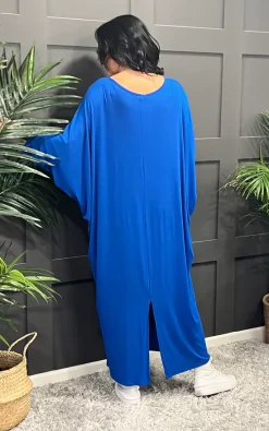 Wholesale 👏 La De Da Boutique Batwing Maxi 👗 Dress In Royal Blue 🎉 -Alie Street Shop IMG 5834