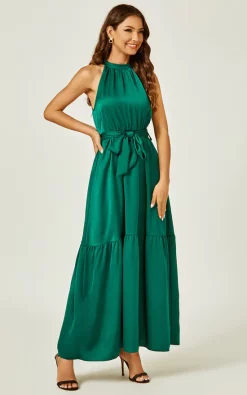 Cheapest β€οΈ FS Collection Halter Neck Occasion Maxi Layer π Dress In Green π€© 8 Cheapest β€οΈ FS Collection Halter Neck Occasion Maxi Layer π Dress In Green π€© -Alie Street Shop IMG 6134