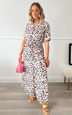 Best deal ✔️ IKRUSH Paige Button Down Maxi 👗 Dress With Tie Front In White 😉 -Alie Street Shop IMG 7991