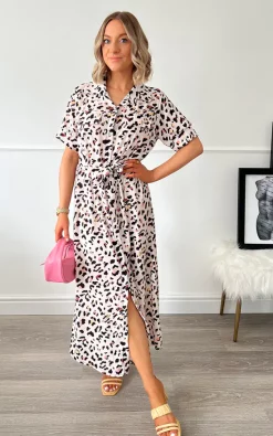 Alie Street Shop 28 Best deal βοΈ IKRUSH Paige Button Down Maxi π Dress With Tie Front In White π