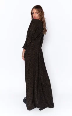 Flash Sale 🛒 James Steward Black & Khaki Print Stone Maxi 👗 Dress 😍 -Alie Street Shop James steward march12205