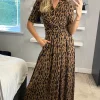 Best deal π Jolie Moi Akayla Printed Jersey Maxi π Dress, Brown Animal π 1 Best deal π Jolie Moi Akayla Printed Jersey Maxi π Dress, Brown Animal π -Alie Street Shop JolieMoi Sasha 11 08 2261