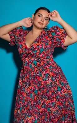 Best Sale π Lovedrobe Curve Abstract Maxi π Dress With Twist & Keyhole Detail 𧨠7 Best Sale π Lovedrobe Curve Abstract Maxi π Dress With Twist & Keyhole Detail 𧨠-Alie Street Shop LOVEDROBE DBEAUT CONT 10