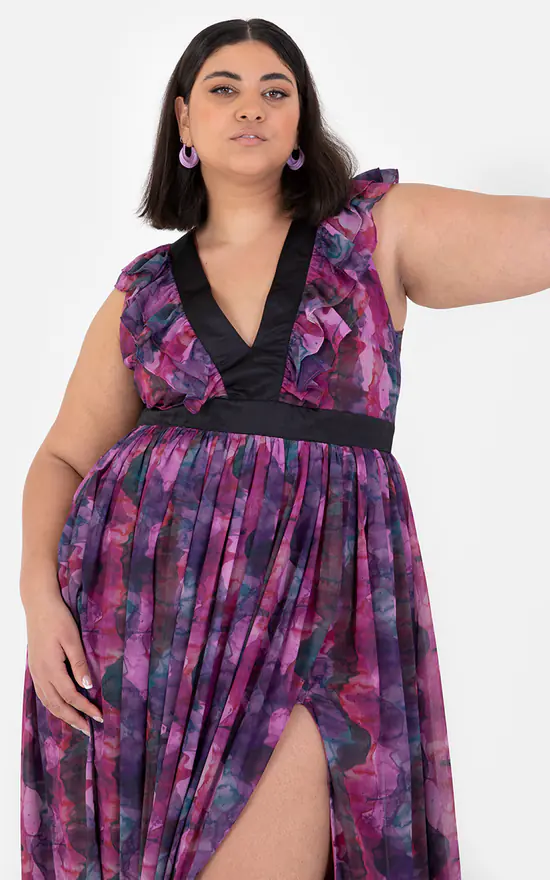 Wholesale π Anaya With Love Recycled Curve Watercolour Tie Back Maxi π Dress π€© 4 Wholesale π Anaya With Love Recycled Curve Watercolour Tie Back Maxi π Dress π€© - Image 2