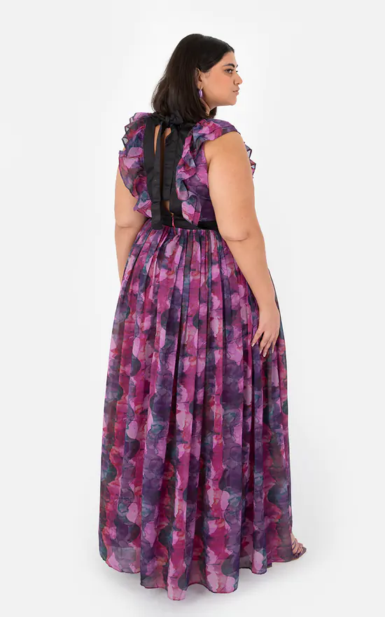 Wholesale π Anaya With Love Recycled Curve Watercolour Tie Back Maxi π Dress π€© 5 Wholesale π Anaya With Love Recycled Curve Watercolour Tie Back Maxi π Dress π€© - Image 3