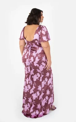 Outlet π― Anaya With Love Curve Recycled Purple Floral Open Back Maxi π Dress π 7 Outlet π― Anaya With Love Curve Recycled Purple Floral Open Back Maxi π Dress π -Alie Street Shop PL4 2323 2