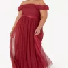 Promo β Anaya With Love Recycled Curve Garnet Bardot Maxi π Dress With Sash Belt π 2 Promo β Anaya With Love Recycled Curve Garnet Bardot Maxi π Dress With Sash Belt π -Alie Street Shop PL4 2330