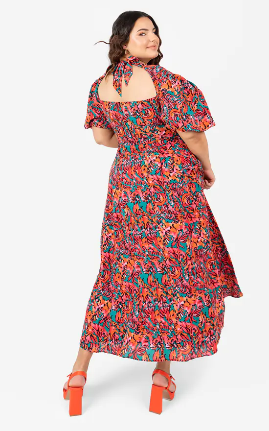 Best Sale π Lovedrobe Curve Abstract Maxi π Dress With Twist & Keyhole Detail 𧨠6 Best Sale π Lovedrobe Curve Abstract Maxi π Dress With Twist & Keyhole Detail 𧨠- Image 4