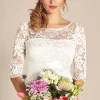 Coupon 🤩 Tiffany Rose Maternity Amelia Maternity Lace Wedding Gown In Ivory White ✔️ -Alie Street Shop Silk Fred 0005 AMELIA LONG 40691 copy