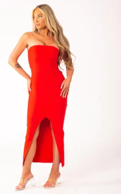 Buy 🧨 My Bandage 👗 Dress Lulu Red Midaxi Bandage 👗 Dress 🎉 -Alie Street Shop V2B5706