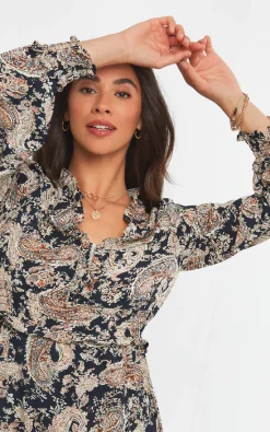 Buy 👍 Joe Browns Victoria's Favourite Paisley Blue Maxi 👗 Dress 😉 -Alie Street Shop WE668A 5