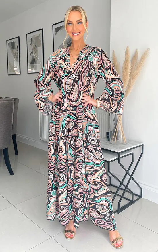 Flash Sale π― IKRUSH Eliana Printed Maxi π Dress In Black β¨ 3 Flash Sale π― IKRUSH Eliana Printed Maxi π Dress In Black β¨