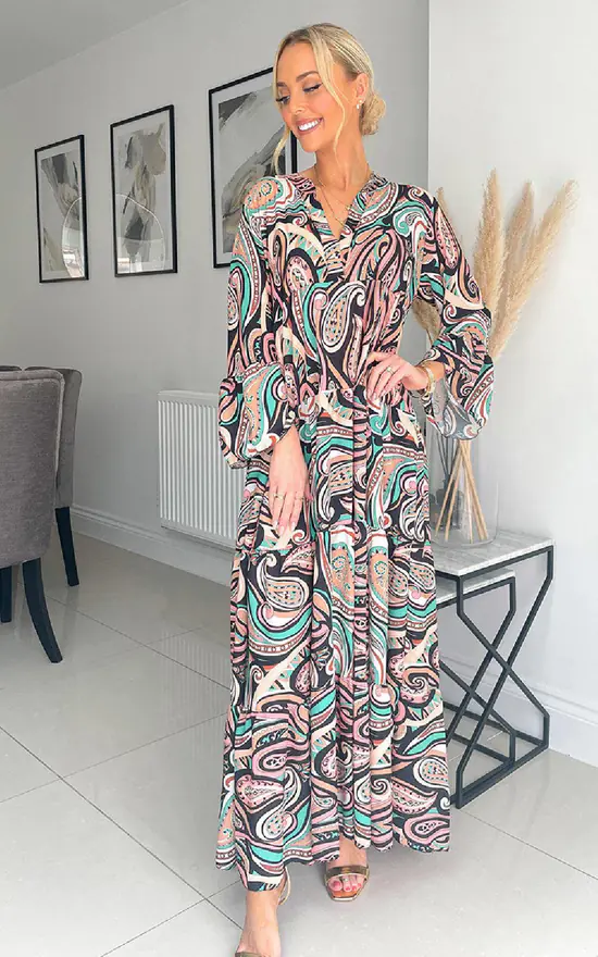 Flash Sale π― IKRUSH Eliana Printed Maxi π Dress In Black β¨ 5 Flash Sale π― IKRUSH Eliana Printed Maxi π Dress In Black β¨ - Image 3