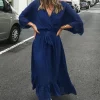 Best deal β Bella And Blue Navy Plunge Maxi π Dress π 2 Best deal β Bella And Blue Navy Plunge Maxi π Dress π -Alie Street Shop plungemaxi