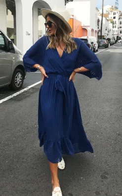 Alie Street Shop 34 Best deal β Bella And Blue Navy Plunge Maxi π Dress π