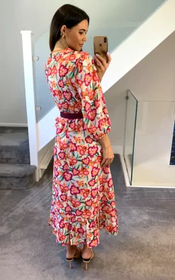 Best Sale 👏 Raishma Studio Brooke Peplum Maxi 👗 Dress With Contrast Belt 🎉 -Alie Street Shop rashima Naomi 09.06.2231