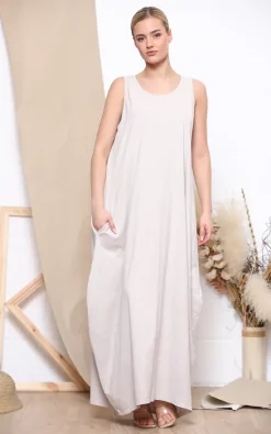 Discount π― Lucy Sparks Comfortable Maxi π Dress. (Beige) π